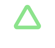 Green scam sign with a white cross symbol on top of it.